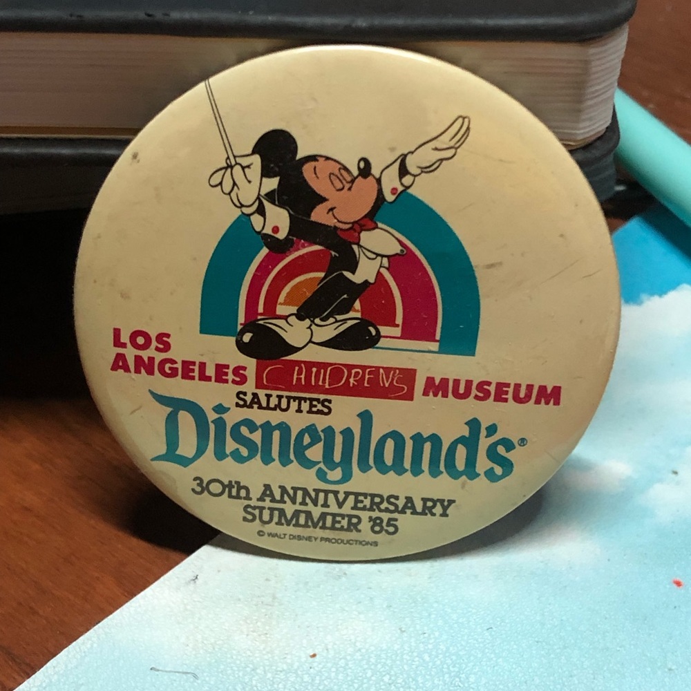 Disneyland 30th Anniversary Button